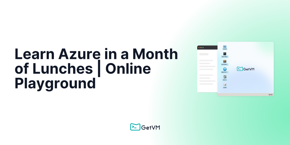 Learn azure in a month of lunches online playground