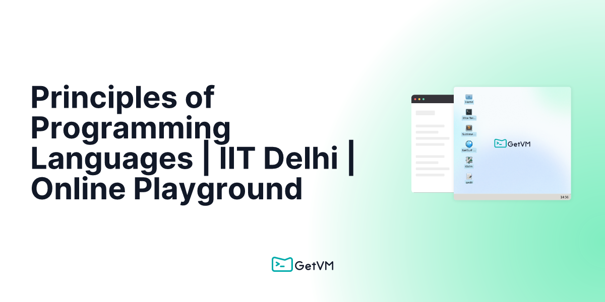 Principles of Programming Languages | IIT Delhi | Online Playground
